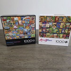 Two Collage Style Puzzles by Buffalo Games